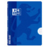 LIBRETA A4+ 48HJ CUADRO 4MM T/PLASTICO OPENXFLEX AZUL OXFORD