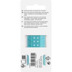 REGLA FABER-CASTELL 30CM AMBIDEXTRO LILA-TURQUESA SERIE DOTS IRROMPIBLE 172030