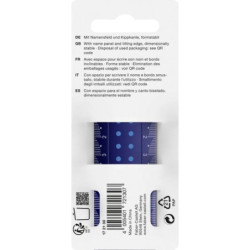 REGLA FABER-CASTELL 30CM AMBIDEXTRO AZUL-NEGRO SERIE DOTS IRROMPIBLE 172130