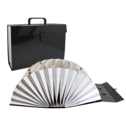 MALETIN FOLIO FUELLE A-Z C/BROCHE COLORES SURTIDOS 327669 POESSA