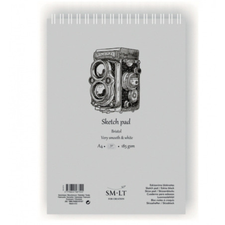 BLOC DIBUJO ESBOZO BLANCO BRISTOL A-4 50H 185G EB-50TS PRECISION