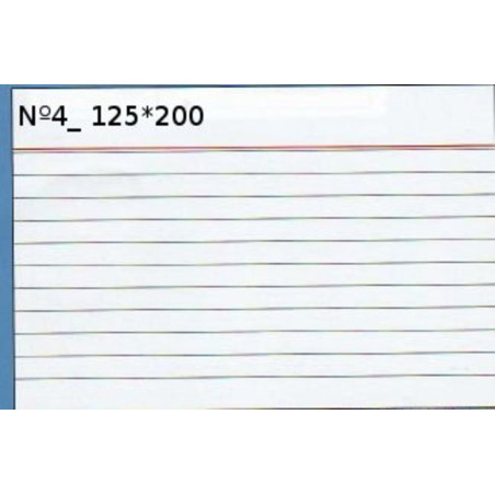 FICHAS LOAN Nº4 125*200 RAYADAS