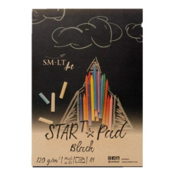BLOC DIBUJO ENCOLADO NEGRO TEC. SECAS STAR PAD BLACK A-5 20H 70G 5PS-20 PRECISION