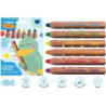 LAPICEROS COLOR MY FIRST COLOURED PENCIL caja 6u. MADERA 4 EN 1  COLORES SURTIDOS + SACAPUNTAS JOVI