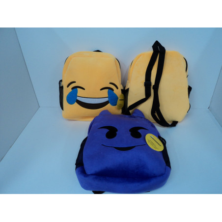 MOCHILA ALEX BOG EMOTICONOS 35CM SURTIDA 6 MOD EK-3506