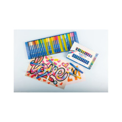 MARCADOR GIOTTO TURBOPRO DOBLE PUNTA PINCEL BASE AGUA 15 COLORES F427800 FILA