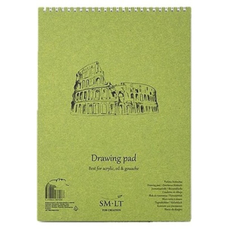 BLOC DIBUJO ACRYLIC MICRO PAPEL BLANCO A-5 20H 290G 5EB-20TS/OA PRECISION