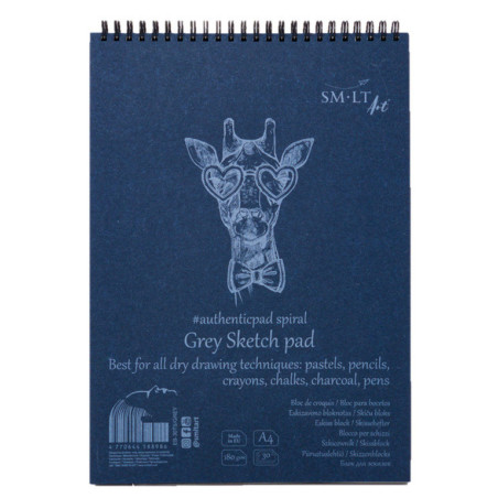 BLOC DIBUJO ESBOZO GRIS TECNICAS SECAS A-5 20H 180G 5EB-30TS/GREY PRECISION