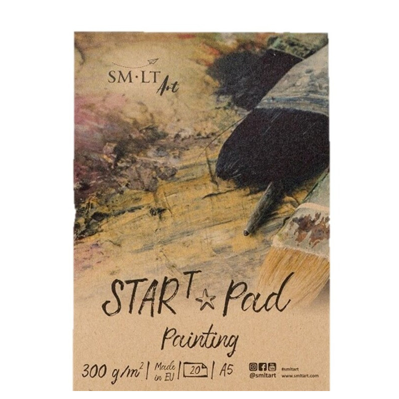 BLOC DIBUJO ENCOLADO TECNICAS HUMEDAS STAR PAD PAINTING A-5 20H 300G 5TS-20(300) PRECISION