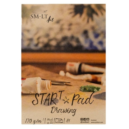 BLOC DIBUJO ENCOLADO TECNICAS SECAS STAR PAD DRAWING A-5 20H 170G 5PS-20(170) PRECISION