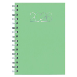 D08-DIETARIO BASE WIRE'O ITAL26 2026 PREMIUM VERDE-B26 D/P 14’5X20’5 CM ESPIRAL 0D0858B26