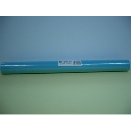 PAPEL CHAROL 50*65 AZUL CLARO ROLLO 25 HOJAS