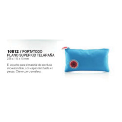 PORTATODO MIQUELRIUS17 PLANO 23CM SUPERKID TELARAÑA 16812