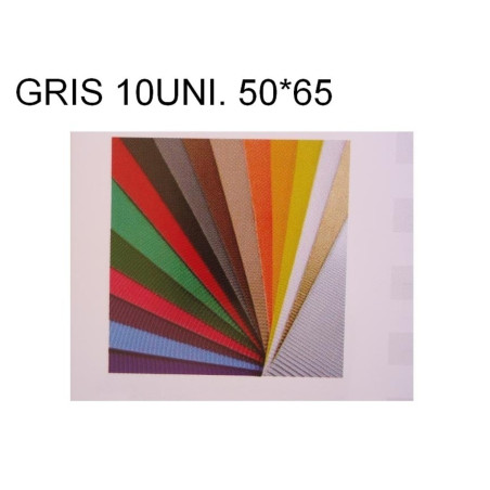 CARTON ONDULADO GRIS 50*65 PTE 10H ^