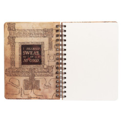 CUADERNO ESPIRAL HARRY POTTER C/GOMA MAPA MERODEADOR ERIK CTFBA50030