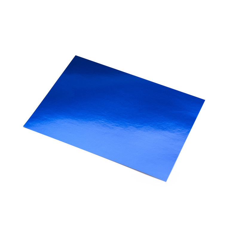 CARTULINA METALIZADA 50*65 AZUL BRILLO PTE 10H