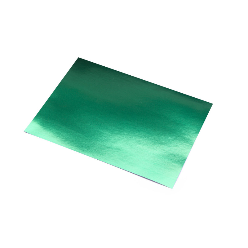 CARTULINA METALIZADA 50*65 VERDE BRILLO PTE 10H