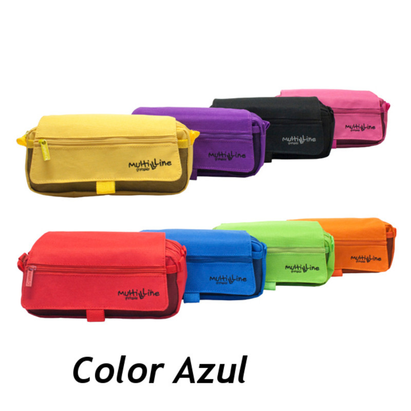 PORTATODO GRAFOPLAS TRIPLE C/SOLAPA MULTILINE AZUL 37543230