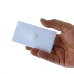 DOSSIER VELCRO OFFICEBOX 6,2*10,5 TRANSPARENTE BOLSA 10U 90661