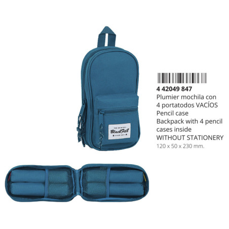 PLUMIER MOCHILA C/4 PORT.VACIO BLACKFIT8 EGEO SAFTA26 442049847 23X12 UNIDAD