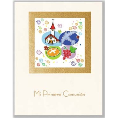 LIBRO COMUNION EDICROMO ELEGANCE IGLESIA PAN UVA PALOMA 21513