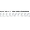 ESPIRAL 16MM PLASTICO TRANSPARENTE PASO 64 5:1 C/100U DHP 1820032