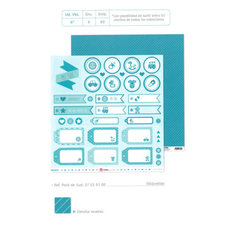 CARTULINA GRAFOPLAS ANITA SCRAP 180G DOBLE CARA MI SOL 37019100