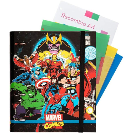 CARPEBLOC DEC RINGBOOK FL 4A TROQUELADA MARVEL HEROES ERIK CBK0058