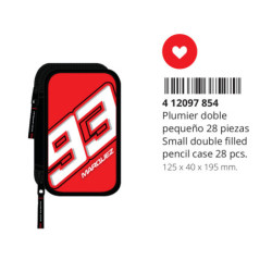 ESTUCHE CREMA DOBLE PEQ 28 PCS MARC MARQUEZ 412097854 19,5*12,5 SAFTA22