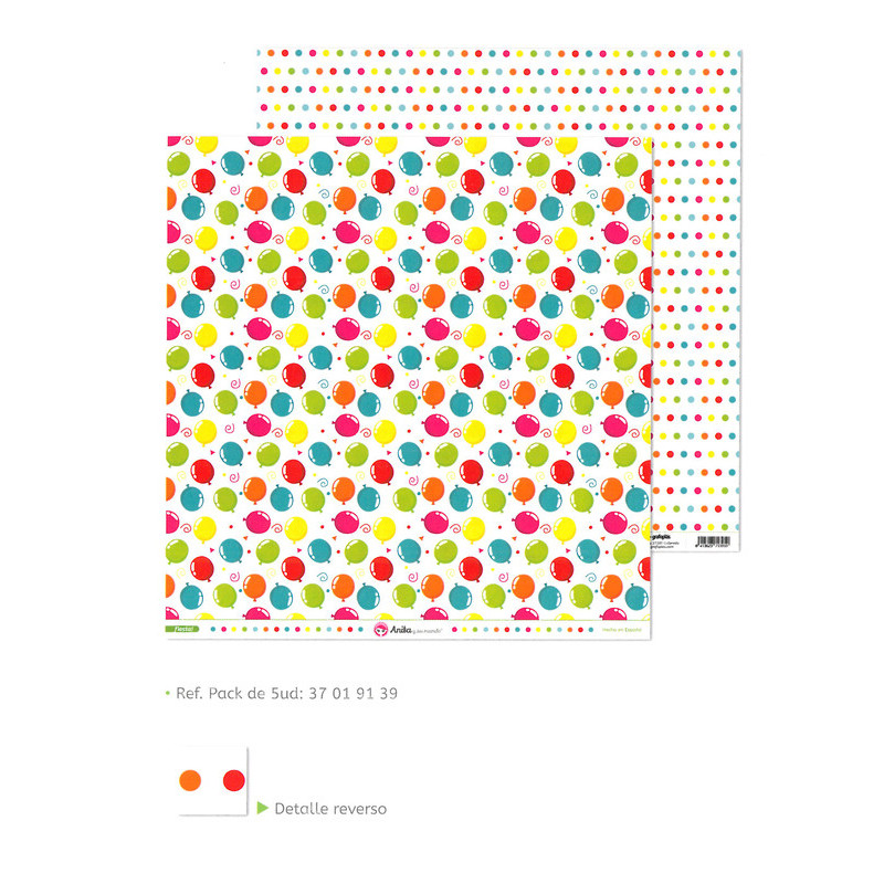 CARTULINA GRAFOPLAS ANITA SCRAP 180G DOBLE CARA FIESTA 37019139