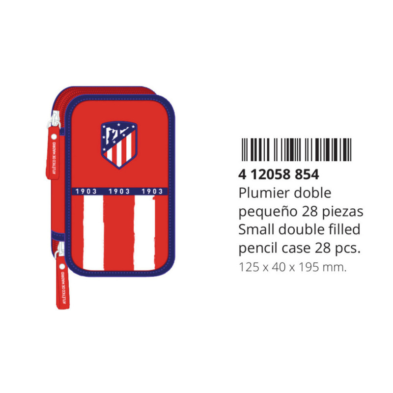 ESTUCHE CREMA DOBLE PEQ 28 PCS ATCO. DE MADRID 1ª EQUIPACION 20/21 412058854 19,5*12,5 SAFTA22