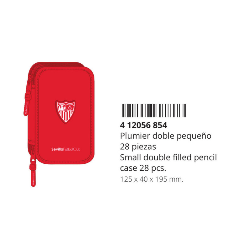 ESTUCHE CREMA DOBLE PEQ 28 PCS SEVILLA FC CORPORATIVA 412056854 19,5*12,5 SAFTA22
