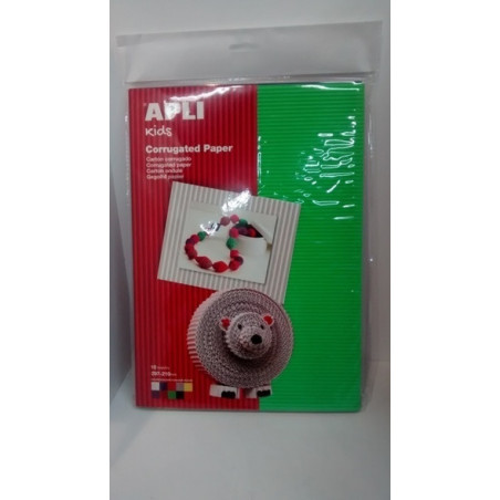 CARTON ONDULADO LISO SURTIDO 10H A4 APLI 13826 ^