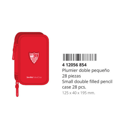 ESTUCHE CREMA DOBLE PEQ 28 PCS SEVILLA FC CORPORATIVA 412056854 19,5*12,5 SAFTA22