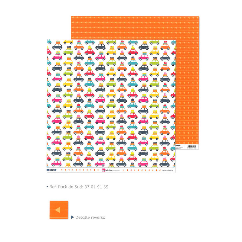 CARTULINA GRAFOPLAS ANITA SCRAP 180G DOBLE CARA DE VIAJE 37019155