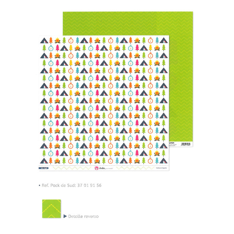 CARTULINA GRAFOPLAS ANITA SCRAP 180G DOBLE CARA DE VIAJE 37019156