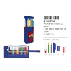 ESTUCHE CREMA ENROLLABLE 27 PCS. F.C.BARCELONA 1ª EQUIP. 20/21 412029786 20*7 SAFTA22