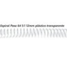 ESPIRAL 12MM PLASTICO TRANSPARENTE PASO 64 5:1 C/100U DHP 1820020