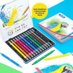 ROTULADOR MILAN DOBLE PUNTA C/12 METAL 6161612