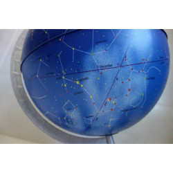 ESFERA LUMINOSA NOVARICO STELLARE ZODIACO AZUL 30CM PIE METAL MADERA