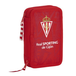 PLUMIER DOBLE PQÑO 28 PCS REAL SPORTING DE GIJON CORPORATIVA SAFTA26 411972854 19,5X12,5 UNIDAD