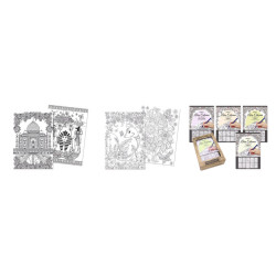 BLOC 16*23 PAMPY HOJAS DE COLOREAR CONVERTIBLES EN TARJETA 20H 324454 POESSA (12)