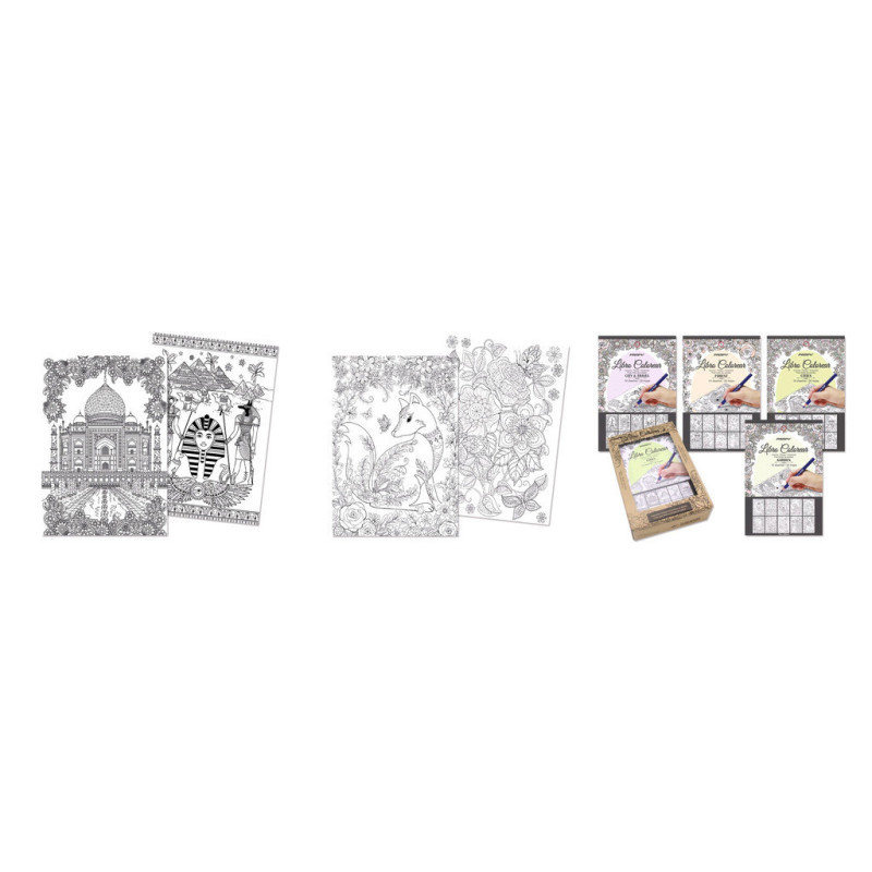 BLOC 16*23 PAMPY HOJAS DE COLOREAR CONVERTIBLES EN TARJETA 20H 324454 POESSA (12)