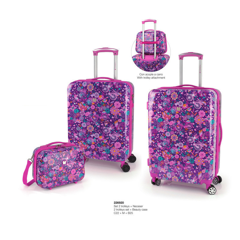 SET 2 TROLLEYS CABINA MEDIANA + NECESER GABOL20 ABRIL GIRL 226920