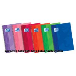 CUADERNO ENRI OXFORD SCHOOL TAPA EXTRA FOLIO 80H PAUTA 3,5MM 400043992