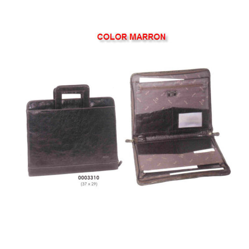 MALETIN MATTIES PORTADOCUMENTOS ASA POLIPIEL MARRON 37CM 3310 ^