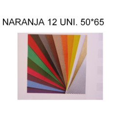 CARTON ONDULADO NARANJA 50*65 PTE 12H ^