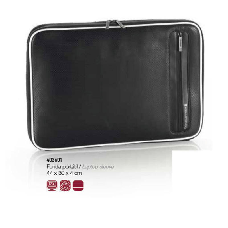 FUNDA ORDENADOR GABOL PRO ATLAS 10" BANDOLERA NEGRO 403604 ^