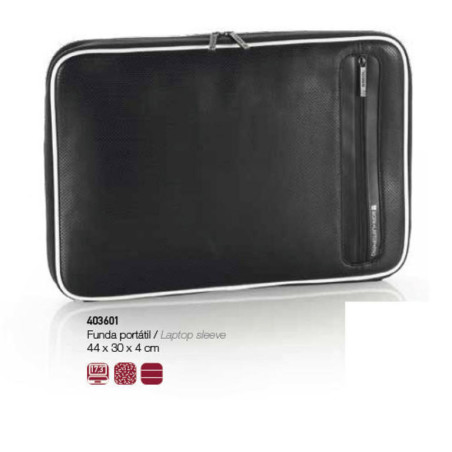 FUNDA ORDENADOR GABOL PRO ATLAS 10" BANDOLERA NEGRO 403604 ^