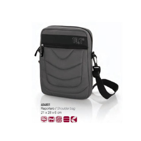 FUNDA ORDENADOR GABOL PRO STREAM 10" BANDOLERA GRIS 404801 ^